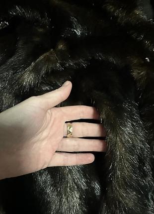 Шикарна шубка з еко матеріалу зі стразами під норку zara