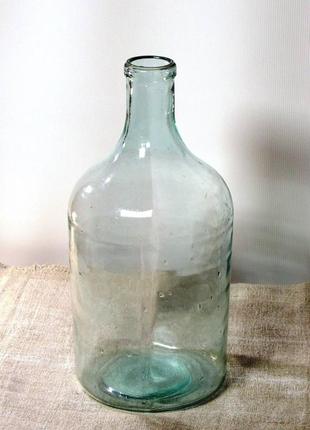 Бутыль стеклянная 4.3 литра старинная