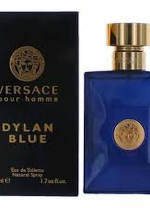 Туалетна вода для чоловіків versace pour homme dylan blue 50 мл2 фото