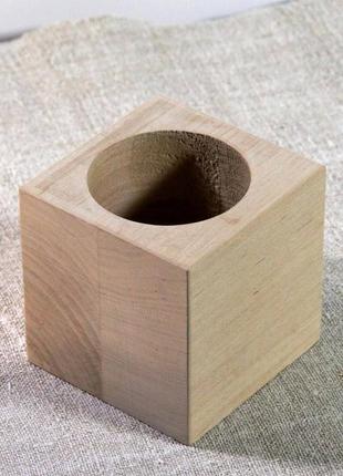 Декоративный деревянный куб