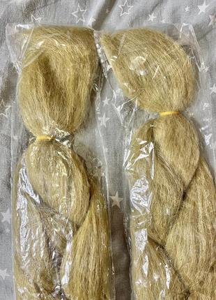Искусственные волосы каниколоны парик косички дреды бежевые плюс подарок крючок для...