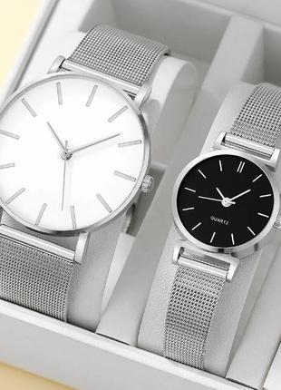 Комплект  кварцевих наручних годинників ( 2 шт). парні годинники. годинники для пари.