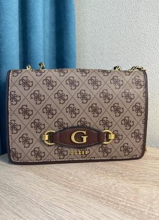 Сумка guess izzy latte кросбоді