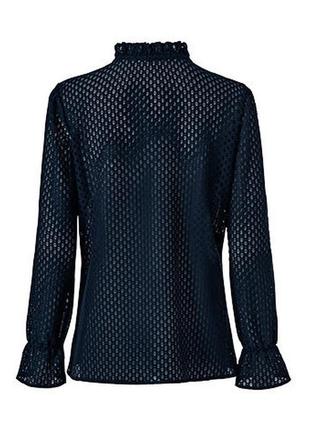 Стильная удобная женская кружевная блуза, блузка от tcm tchibo (чибо), нитевичка, s-4xl4 фото