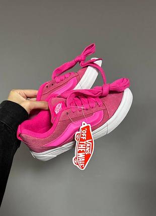 Кроссовки vans knu old skool acid pink