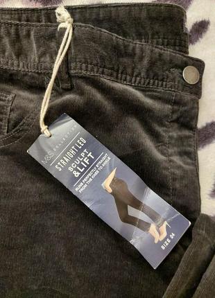 Джинсы, брюки микровельвет, мега батал, см. замеры, на высокий рост.