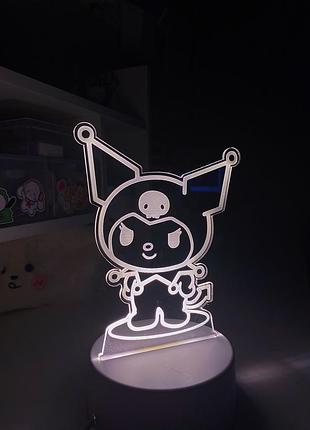 Led лампа светильник hello kitty kuromi sanrio