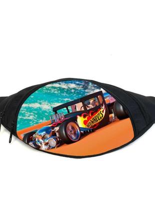Поясна сумка бананка хотвілс hot wheels (gb-hw 06) gear bag чорна
