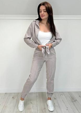 Вельветовый костюм, костюм с рубашкой