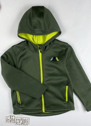 Пригодна куртка ветровка на флисе термо soft shell 110-116см/5-6р2 фото