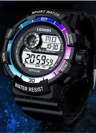 Спортивний електронний наручній годинник coobos. спортивные начучные електронные часы.