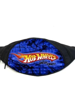 Поясная сумка бананка хотвилс hot wheels (gb-hw 018) gear bag черная