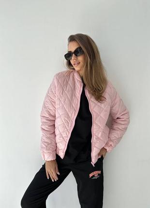Стеганная днмисезонная курточка бомбер