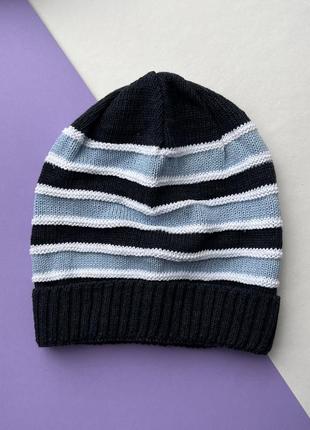 Шапка руслан 44-46 розмір темно-синій