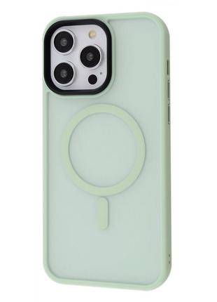 Чохол wave matte insane case with magnetic ring iphone 14 pro max mint