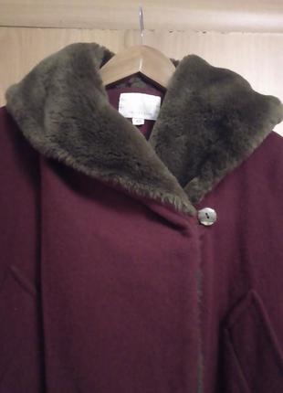 Теплая пальто с карманами, размер 14-165 фото