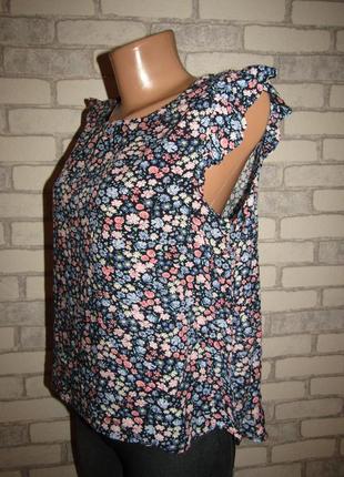 Резервная красивая блуза м-38-12 цветочный принт4 фото