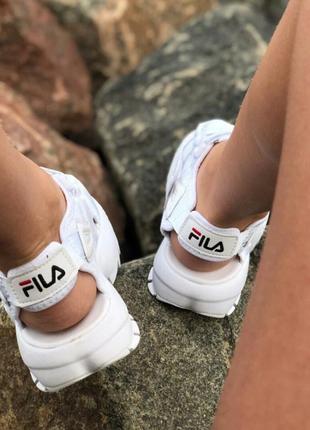 Шикарные сандали fila white босоножки босоніжки сандалі7 фото