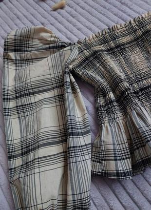 Блуза zara с объемными рукавами