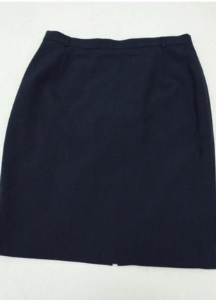 Классическая шерстяная черная юбка oui2 фото