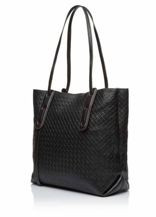 Женская сумка шоппер кожаная bags4life 6017 черная