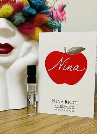 Оригинальный пробник парфюм туалетная вода nina ricci nina1 фото