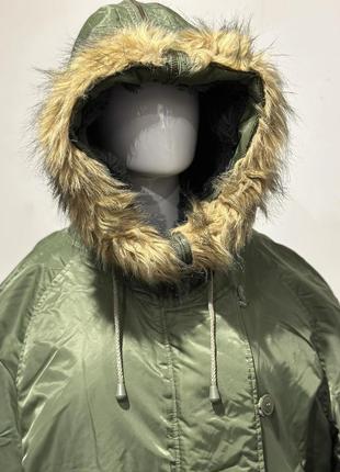 Бомбер нейлон хаки зелена куртка аляска с капюшоном курточка нейлонова10 фото