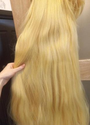 Парик аниме didaka длинные прямые густые волосы anime , парик для коспея 100 см с челкой8 фото