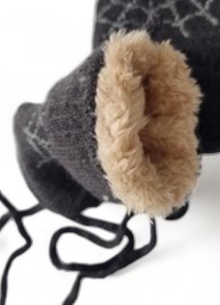 Дитячі рукавиці на хутрі, теплі рукавиці дитині, зимові рукавиці спайдермен4 фото