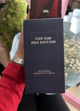 Zara for him red edition 100 ml zara парфюм мужской2 фото