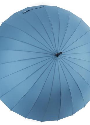 Качественный зонт трость анти-шторм с 24 спицами с большим куполом и механической системой открытия7 фото