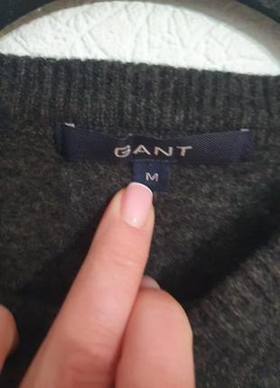 Стильний вовняний светр кофта gant3 фото