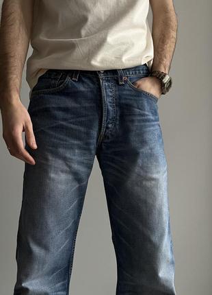 Levis 508 vintage baggy jeans made in spain испания винтаж широкие джинсы оригинал синие интересные уникальные редкие свободные стильные2 фото