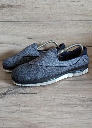 Комфортные мокасины кроссовки б/у скечерс skechers go flex goga mat 42 р 27 см2 фото