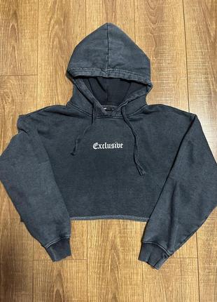 Укороченное худи кроп