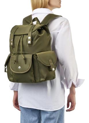 Рюкзак жіночий тканинний зелений bags4life w10184 фото