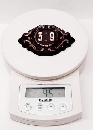 Винтажный № 39 на дверь, ретро ссср, табличка квартирная металлическая 7 см-5.5 см,...