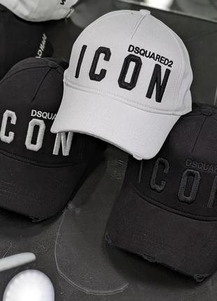 Мужская бейсболка dsquared2 icon белая