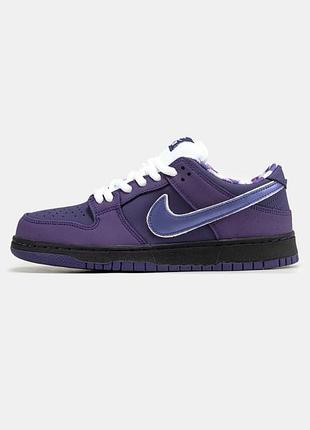 Женские кроссовки nike sb dunk low purple lobster" / найк сб данк лоу демисезонные / весенние / летние / осенние низкие фиолетовые данки