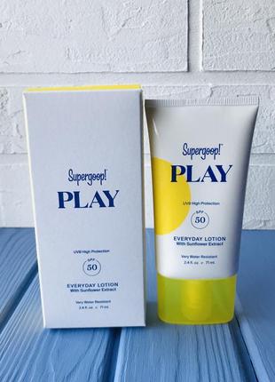 Уцінка !supergoop! play everyday lotion spf 50 with sunflower extract сонцезахисний лосьйон з spf 50