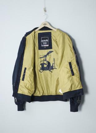 Alpha industries falcon ll 2xl бомбер чоловічий синій нейлоновий оверсайз xl xxl альфа індастріс ma1 cwu45 military avirex куртка multipocket5 фото