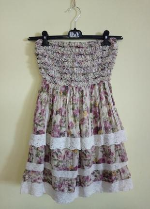 Хлопковое платье бандо frock and frill