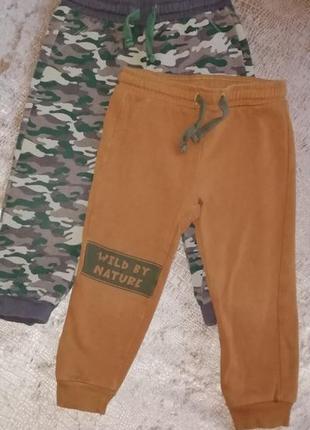 Комплект, штаны спортивные для мальчика, утепленные. размер 98см