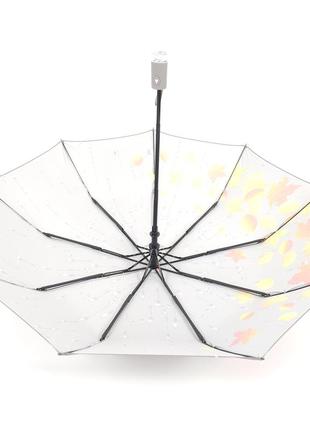 Зонт женский полуавтомат складной susino с 9 спицами, антишторм, легкий, бежевый6 фото