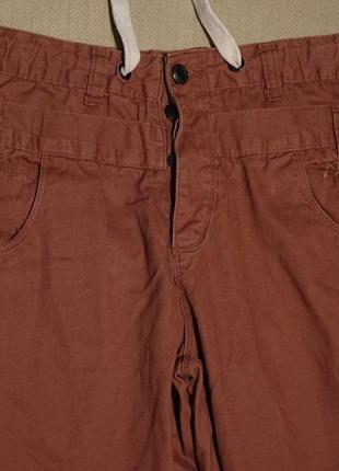 Оригинальные мягкие х/б джинсы-джоггеры цвета прелой сливы no fear сша 34 r.( пот - 40 см.)2 фото