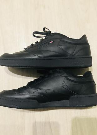 Оригинальные кеды reebok club c 85 "black" (ar0454) 30,5см 46р4 фото