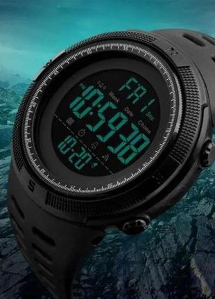 Часы наручные мужские skmei 1251bk all black, фирменные спортивные часы. цвет: черный ku-224 фото