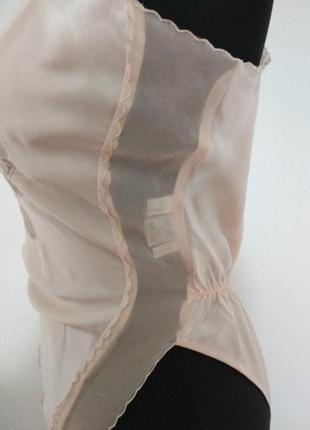 ,,,,,100% шелк фирменный шелковый комбидрес с роскошной вышивкой майка в бельевом стиле шовк9 фото