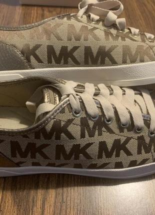 Кеды сникерсы michael kors city sneaker bronze4 фото