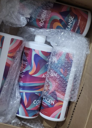 Коллаген для волос adorn collagen brazilian keratin treatment, 960 мл проф объем для салона